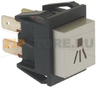 СЕРЫЙ ДВУХПОЛЮСНЫЙ ПЕРЕКЛЮЧАТЕЛЬ 16А 250В