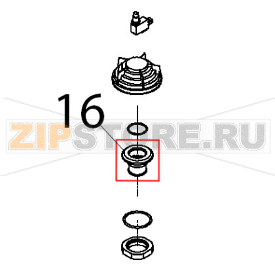 Bussola raccordo tubo corrugato-vasca Teikos TS820 Bussola raccordo tubo corrugato-vasca Teikos TS820Запчасть на деталировке под номером: 16