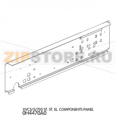 St. St. El. components panel Unox XVC 705 St. St. El. components panel Unox XVC 705Запчасть на деталировке под номером: 13Название запчасти на английском языке: St. St. El. components panel Unox XVC 705