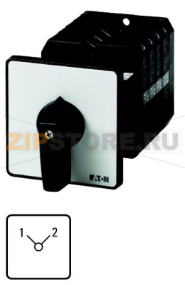 Переключатель, контакты: 8, 100 A, панель: 1-2, 90°, с фиксацией Eaton T5-4-90/Z 