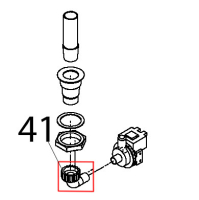 Portagomma 90 gradi per scarico lavastoviglie D25 Teikos TS983