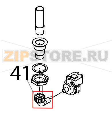 Portagomma 90 gradi per scarico lavastoviglie D25 Teikos TS983 Portagomma 90 gradi per scarico lavastoviglie D25 Teikos TS983Запчасть на деталировке под номером: 41