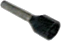 TUBETTO TERMINALE NERO 6x12 mm 100 PZ