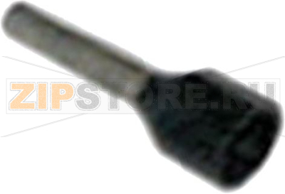 TUBETTO TERMINALE NERO 6x12 mm 100 PZ 