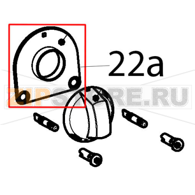 Sottomanopola el 2L nero Tecnoinox FR48FE7 Sottomanopola el 2L nero Tecnoinox FR48FE7Запчасть на деталировке под номером: 22a