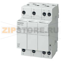 МОДУЛЬНЫЙ ДЕРЖАТЕЛЬ ДЛЯ ЦИЛИНДРИЧЕСКИХ ПРЕДОХРАНИТЕЛЕЙ РАЗМЕР 10X38MM 32A, 3+N-ПОЛЮСН. Siemens 3NW7063