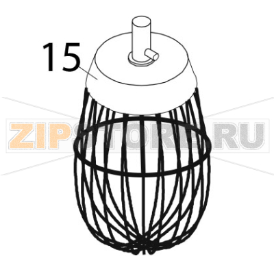 Whip with reinforcement Bear Varimixer AR80 VL-1S Whip with reinforcement Bear Varimixer AR80 VL-1SЗапчасть на деталировке под номером: 15