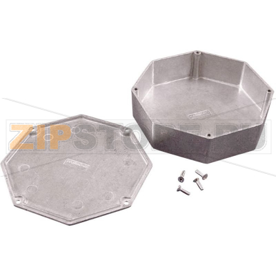 Корпус алюминиевый 133x133x39 мм, желтый, 1 шт Hammond 1590STPCYL 
