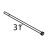 Screw fe pv M10X220MM DIN931 Fagor LA-25 TP2 E