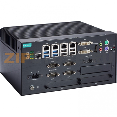 Компьютер встраиваемый 1.6 ГГц, Intel Celeron G3902E, 5xLAN, 9xUSB MOXA MC-7410-C1-DC 