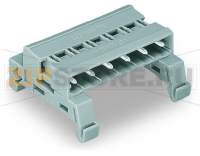 MCS MIDI Classic Штекерная часть электрического соединителя с двумя выводами; DIN-35 rail mounting; Шаг контактов 7,5 мм; 11-пол.; серые Wago 232-571/007-000