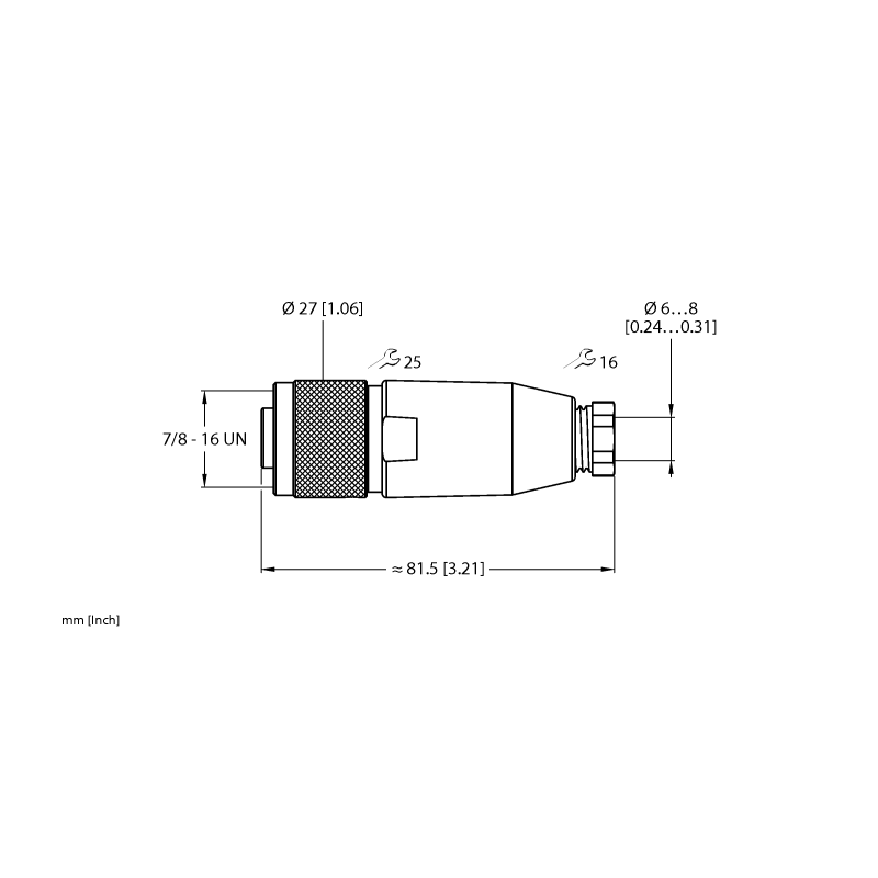 Разъем разборный Turck FW-MRKPM0416-P-S-0608 