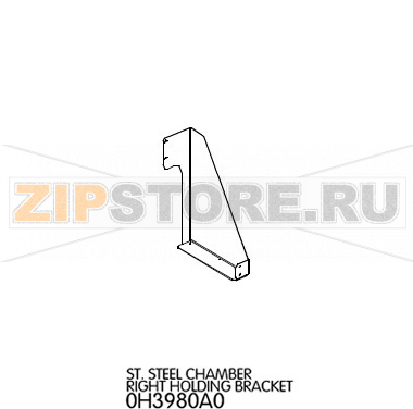 St. Steel chamber right holding bracket Unox XVC 315G St. Steel chamber right holding bracket Unox XVC 315GЗапчасть на деталировке под номером: 18Название запчасти на английском языке: St. Steel chamber right holding bracket Unox XVC 315G