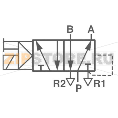 Клапан пневматический 24 В/DC, 5/2-ходовой, G1/8, 8 бар, 1 шт Norgren V50A513A-A213A 