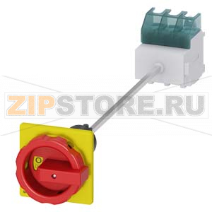 АВАРИЙНЫЙ ГЛАВНЫЙ УПРАВЛЯЮЩИЙ ПЕРЕКЛЮЧАТЕЛЬ 3 ПОЛЮСА IU=63, P/AC-23A AT 400V=22KW МОНТАЖНОЕ ОСНОВАНИЕ МОНТ. РЕЙКА /МОНТАЖ ПОСР. 2 ОТВЕРСТИЙ ПОВОРОТНЫЙ ИСП. МЕХАНИЗМ КРАСН\ЖЕЛТ. Siemens 3LD2545-0TK53 