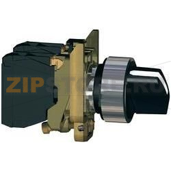 Переключатель поворотный черный, 2 x 45 °, 1 шт. Schneider Electric XB4BD33 
