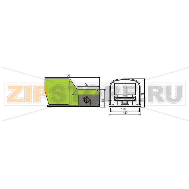 Выключатель ножной с защитой 250 В/AC, 6 А, 1 педаль, IP65, 1 шт Pizzato Elettrica PX 10211-M2 