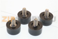 KIT 4 PZ.PIEDINI D35 H20 M10x18