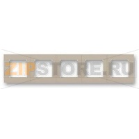 Рамка пятиместная, кофе макиато/белый ABB 2CHH015050A6018