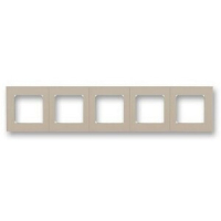 Рамка пятиместная, кофе макиато/белый ABB 2CHH015050A6018