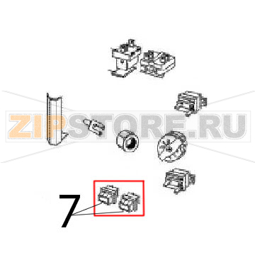 Junction box Angelo Po FC241G Junction box Angelo Po FC241GЗапчасть на деталировке под номером: 7