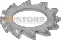 TOOTHED WASHER M4 ST./STEEL A2 UNI8842-A