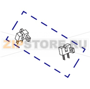Encoder Sensors for Ribbon Drive System Zebra ZE500-6RH Encoder Sensors for Ribbon Drive System Zebra ZE500-6RHЗапчасть на сборочном чертеже под номером: 3Количество запчастей в устройстве: 2Название запчасти Zebra на английском языке: Encoder Sensors for Ribbon Drive System