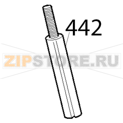 Perno colonnina fres. MRR-BRK Sirman Mirra 220 Perno colonnina fres. MRR-BRK Sirman Mirra 220Запчасть на деталировке под номером: 442
