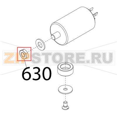 Dado es. DIN439, M8, basso Sirman Mirra 300 Y09 Dado es. DIN439, M8, basso Sirman Mirra 300 Y09Запчасть на деталировке под номером: 630