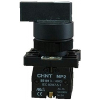 Переключатель, 2 положения, 1НЗ+1НО, IP40 Chint NP2-EJ25