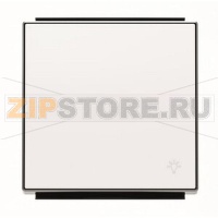 Клавиша для одноклавишных выключателей/переключателей/кнопок с символом "Свет", альпийский белый ABB 2CLA850420A1101