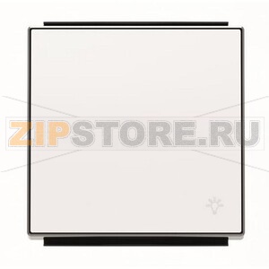 Клавиша для одноклавишных выключателей/переключателей/кнопок с символом "Свет", альпийский белый ABB 2CLA850420A1101 