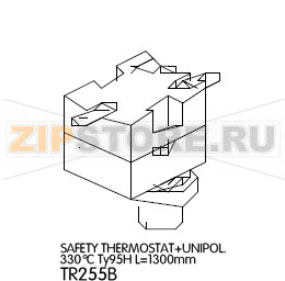 Safety Thermostat+Unipol. 330°C Ty95H L=1300mm Unox XB 803 Safety Thermostat+Unipol. 330°C Ty95H L=1300mm Unox XB 803Запчасть на деталировке под номером: 72Название запчасти на английском языке: Safety Thermostat+Unipol. 330°C Ty95H L=1300mm Unox XB 803
