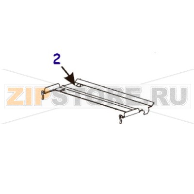 Верхняя направляющая пластина этикетки Zebra 105SL Верхняя направляющая планка этикетки для термопринтера Zebra 105SLЗапчасть на сборочном чертеже под номером: 2Количество запчастей в комплекте: 1Название запчасти Zebra на английском языке: Upper Media Guide Plate (Snap Plate)