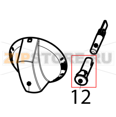 Transparent lamp holder D10 Tecnoinox FTR70E7 Transparent lamp holder D10 Tecnoinox FTR70E7Запчасть на деталировке под номером: 12