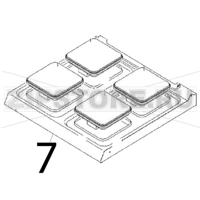 Piano comp. el. 700 Angelo Po 1G1PE2E Piano comp. el. 700 Angelo Po 1G1PE2EЗапчасть на деталировке под номером: 7