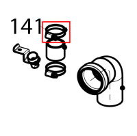 Galvanized screw clamp 9x25-40 Tecnoinox EFB06DSL