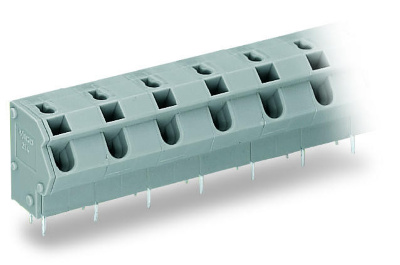 PCB terminal block; 2.5 mm; Pin spacing 10/10.16 mm; 7-pole; PUSH WIRE®; 2,50 mm; gray Wago 254-657 Клеммные колодки с зажимом PUSH WIRE®, приводимым в действие при помощи отвертки.Зажим одножильных проводников и тонкожильных проводников с наконечниками путем вставкиТестовый разъем для тестового штекера O 2 ммЭкономит место на печатной плате, всего 8,9 мм глубинойТакже доступны с 2-проводным соединением...
