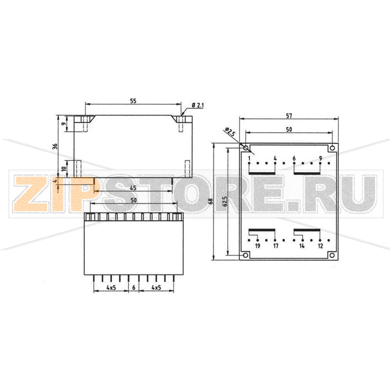 Трансформатор PCB 2x115 В, 2x21 В/AC, 715 мА Weiss Elektrotechnik 83/298 