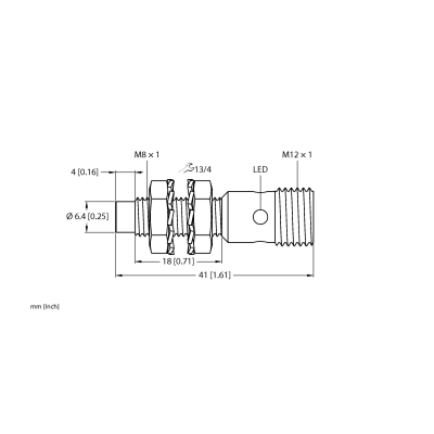 Датчик индуктивный Turck NI3-EG08K-AN6X-H1341 
