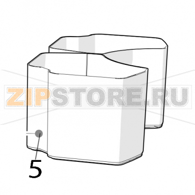 Peel bucket Zumex Versatile Pro Peel bucket Zumex Versatile ProЗапчасть на деталировке под номером: 5