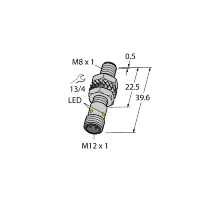 Датчик индуктивный Turck BI3-M08K-VP6X-H1341