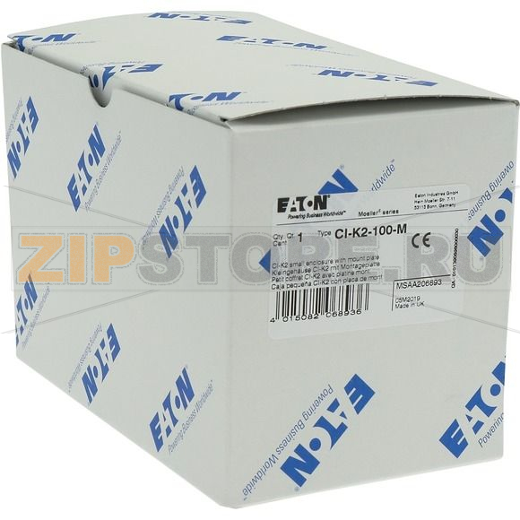 Корпус изолированный, ДхШхВ=181x100x100 мм, + монтажная плата Eaton CI-K2-100-M 