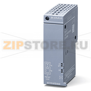 SIMATIC ET 200SP, СЕТЕВОЙ АДАПТЕР BA SCRJ/RJ45, МЕДИА-КОНВЕРТЕР &quot;ОПТИКА-МЕДЬ&quot;, 1 ОПТИЧЕСКИЙ РАЗЪЁМ SCRJ И 1 РАЗЪЁМ RJ45 ДЛЯ PROFINET Siemens 6ES7193-6AP20-0AA0 