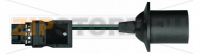pre-assembled adapter cable; Plug/Lamp socket E 27; 3-pole; Cod. A; 0.5 m; 0,75 mm; black Wago 771-8993/1004-051