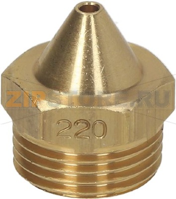 КОНИЧЕСКАЯ ГАЗОВАЯ РАСПЫЛИТЕЛЬНАЯ ФОРСУНКА M17 X 1 Ø 2,20 ММ 