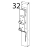 Trays 10 oven "D" front panel Tecnoinox GFB10DSL
