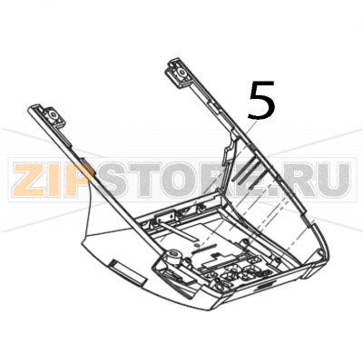 Top cover/ for MFI bluetooth model TSC Alpha-40L (R) Top cover/ for MFI bluetooth model TSC Alpha-40L (R)Запчасть на деталировке под номером: 5