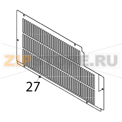 Rear cover Hoshizaki IM-65NE Rear cover Hoshizaki IM-65NEЗапчасть на деталировке под номером: 27