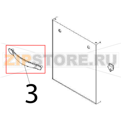Handle Angelo Po 091FR1E Handle Angelo Po 091FR1EЗапчасть на деталировке под номером: 3